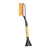 Maxbell Snow Removal Brush Tool Telescopic Aluminum Rod Handle for Windshield Orange