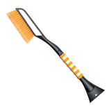 Maxbell Snow Removal Brush Tool Telescopic Aluminum Rod Handle for Windshield Orange