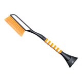 Maxbell Snow Removal Brush Tool Telescopic Aluminum Rod Handle for Windshield Orange