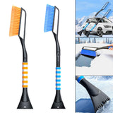 Maxbell Snow Removal Brush Tool Telescopic Aluminum Rod Handle for Windshield Orange