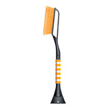 Maxbell Snow Removal Brush Tool Telescopic Aluminum Rod Handle for Windshield Orange