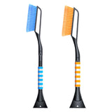 Maxbell Snow Removal Brush Tool Telescopic Aluminum Rod Handle for Windshield Orange