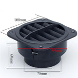 Maxbell Plastic Warm Air Vent Outlet Degrees Rotation for Car ATV