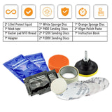 Maxbell Headlight Restoration Polishing Kit Cleaning Paste for Automobile Parts