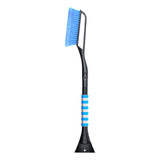 Maxbell Snow Removal Brush Tool Telescopic Aluminum Rod Handle for Windshield Blue
