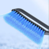 Maxbell Snow Removal Brush Tool Telescopic Aluminum Rod Handle for Windshield Blue