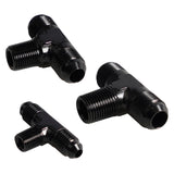 Maxbell AN3 Male to 1/8inch NPT Black Alloy Premium Durable Replaces 45mm