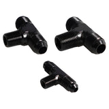 Maxbell AN3 Male to 1/8inch NPT Black Alloy Premium Durable Replaces 45mm