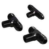 Maxbell AN3 Male to 1/8inch NPT Black Alloy Premium Durable Replaces 45mm