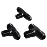 Maxbell AN3 Male to 1/8inch NPT Black Alloy Premium Durable Replaces 45mm