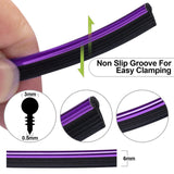 Maxbell Universal Car Interior Strips Trim for Air Conditioner Vent Outlet Purple 3Meter