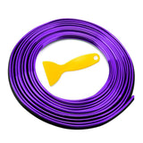 Maxbell Universal Car Interior Strips Trim for Air Conditioner Vent Outlet Purple 3Meter