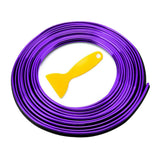 Maxbell Universal Car Interior Strips Trim for Air Conditioner Vent Outlet Purple 5Meter