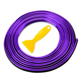 Maxbell Universal Car Interior Strips Trim for Air Conditioner Vent Outlet Purple 5Meter