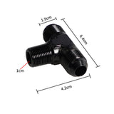 Maxbell AN3 Male to 1/8inch NPT Black Alloy Premium Durable Replaces 64mm