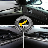 Maxbell Universal Car Interior Strips Trim for Air Conditioner Vent Outlet Silver 3Meter
