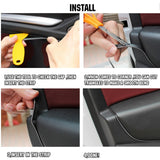 Maxbell Universal Car Interior Strips Trim for Air Conditioner Vent Outlet Silver 3Meter