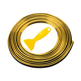 Maxbell Universal Car Interior Strips Trim for Air Conditioner Vent Outlet Gold 3Meter