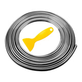 Maxbell Car Interior Moulding Strips Trim with Installing Tool 10M for Door Silver