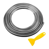 Maxbell Car Interior Moulding Strips Trim with Installing Tool 10M for Door Silver