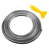 Maxbell Car Interior Moulding Strips Trim with Installing Tool 10M for Door Silver