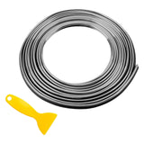 Maxbell Car Interior Moulding Strips Trim with Installing Tool 10M for Door Silver