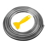 Maxbell Car Interior Moulding Strips Trim with Installing Tool 10M for Door Silver