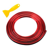 Maxbell Car Interior Moulding Strips Trim with Installing Tool 10M for Door Red