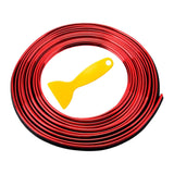 Maxbell Car Interior Moulding Strips Trim with Installing Tool 10M for Door Red