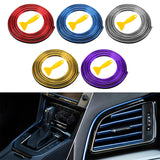 Maxbell Car Interior Moulding Strips Trim with Installing Tool 10M for Door Red