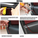 Maxbell Car Interior Moulding Strips Trim with Installing Tool 10M for Door Purple