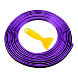Maxbell Car Interior Moulding Strips Trim with Installing Tool 10M for Door Purple