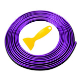 Maxbell Car Interior Moulding Strips Trim with Installing Tool 10M for Door Purple
