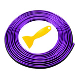 Maxbell Car Interior Moulding Strips Trim with Installing Tool 10M for Door Purple