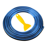 Maxbell Car Interior Moulding Strips Trim with Installing Tool 10M for Door Blue
