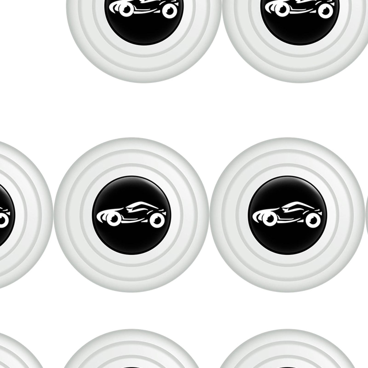 Maxbell 10Pcs Car Door Anti Collision Gasket Universal Decorative for Truck White luminous sign