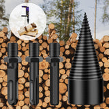 Maxbell Wood Splitter Screw Splitting Cone Driver with Round + Hex + Square Shank