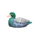 Maxbell Lifelike Floating Duck Statue Figurines Ornament for Garden Barns Decoration