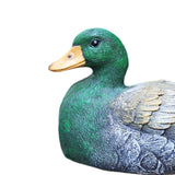 Maxbell Lifelike Floating Duck Statue Figurines Ornament for Garden Barns Decoration