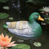 Maxbell Lifelike Floating Duck Statue Figurines Ornament for Garden Barns Decoration