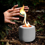 Maxbell Tabletop Bioethanol Fireplace hot Bowls Pot Bowl Pot Fireplace for Camping grey