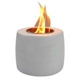 Maxbell Tabletop Bioethanol Fireplace hot Bowls Pot Bowl Pot Fireplace for Camping grey