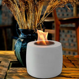 Maxbell Tabletop Bioethanol Fireplace hot Bowls Pot Bowl Pot Fireplace for Camping grey