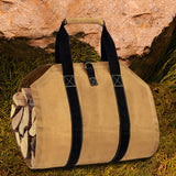 Maxbell Firewood Carrier Log Tote with Handles Carrying for Camping Indoor