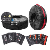 Maxbell Tire Covers Accessories Dustproof Portable Waterproof for Trailer Red S