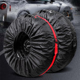 Maxbell Tire Covers Accessories Dustproof Portable Waterproof for Trailer Red S