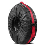 Maxbell Tire Covers Accessories Dustproof Portable Waterproof for Trailer Red Large