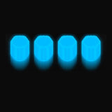Maxbell 4x Stem Caps Luminous Glow The Dark Illuminated Wheel Stem
