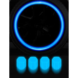 Maxbell 4x Stem Caps Luminous Glow The Dark Illuminated Wheel Stem