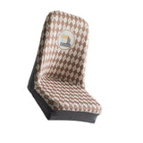 Maxbell Stretch Seat Slipcovers Decorative Washable for Banquet Dining Room Brown